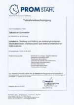 Teilnahmebescheinigung PROM-Schulung 2023 S. Schneider